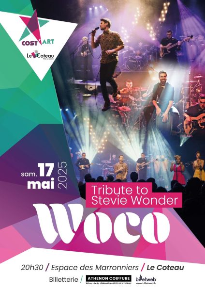 Affiche Cost'Art 2025 Woco Tribute Stevie Wonder